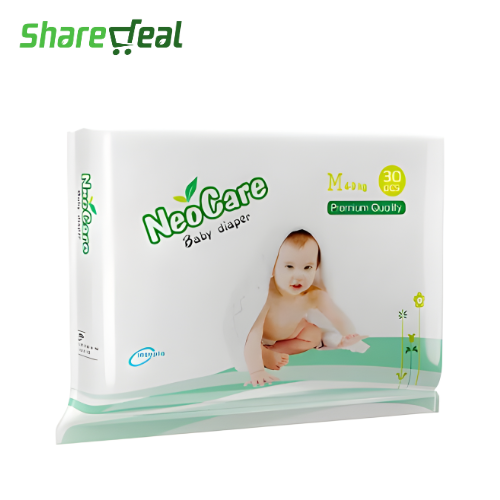Neocare Premium Belt System Baby Diaper (3-6 kg) (30 Pcs)