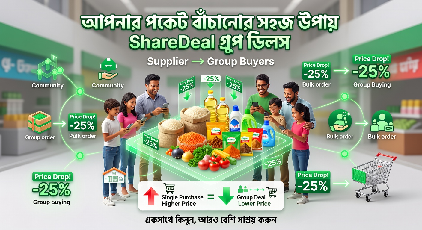 আপনার পকেট বাঁচানোর সহজ উপায়: ShareDeal গ্রুপ ডিলস